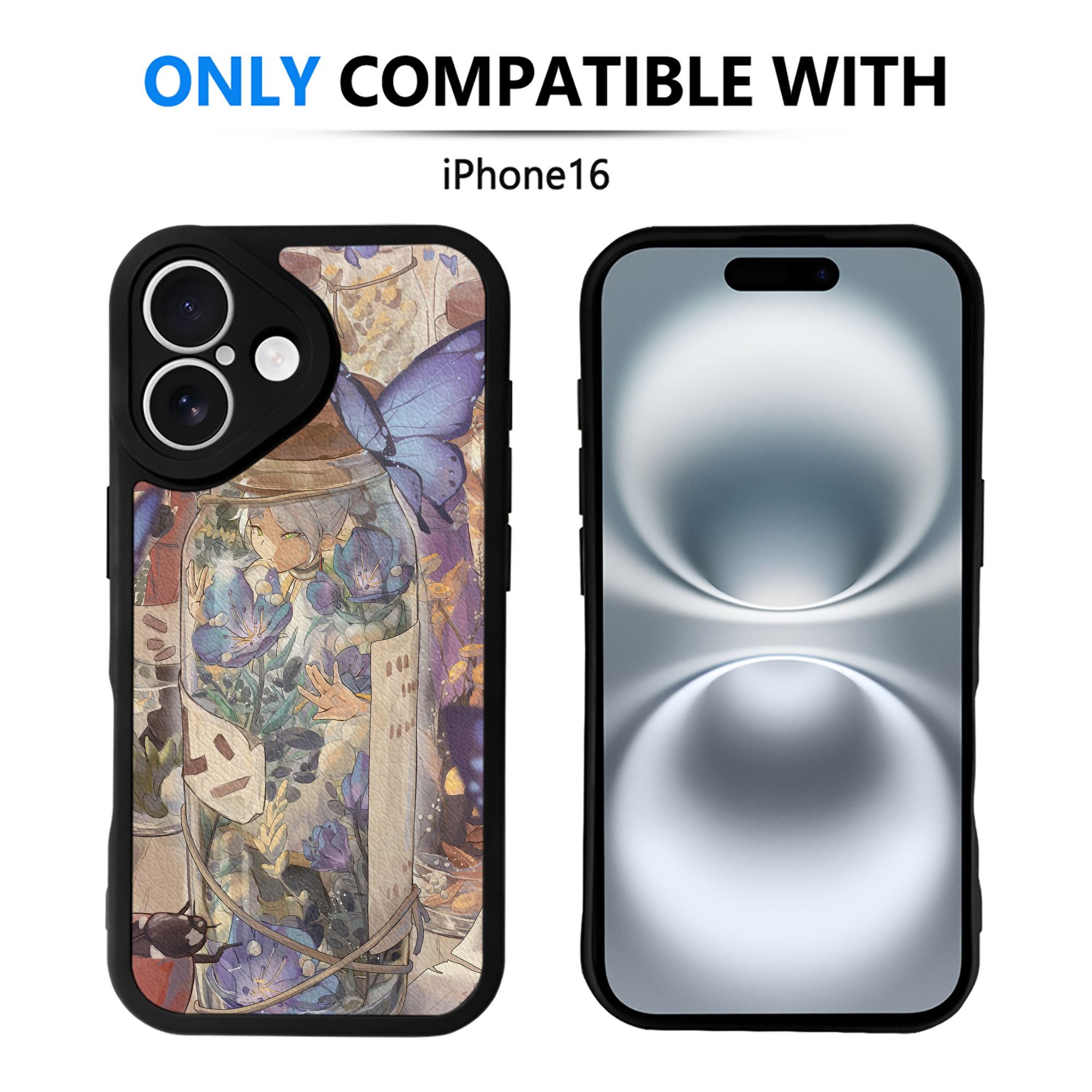 （画像用） 葬送のフリーレン Frieren 【iPhone 16シリーズ対応】シリコンスマホケース（レザー調） 材質：シリコン